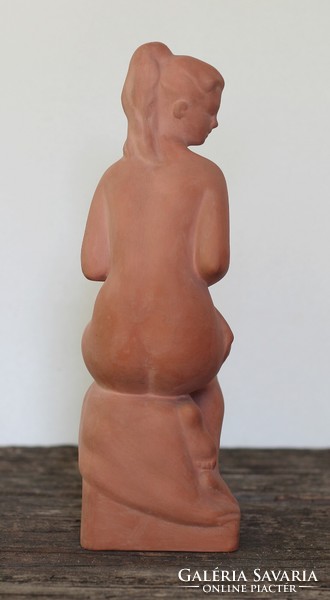 Alexander Oláh (1907-1983): terracotta nude, 1959