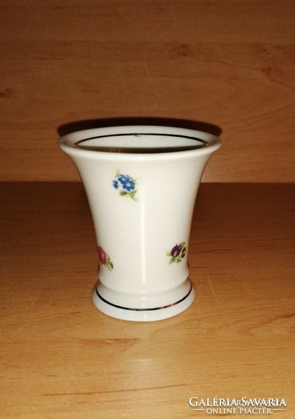 Old unterweissbach floral porcelain vase 7.5 cm (19 / d)