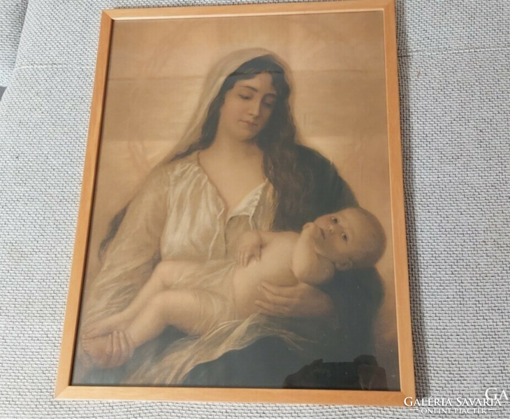 Beautiful holy image print with 53x68 cm frame