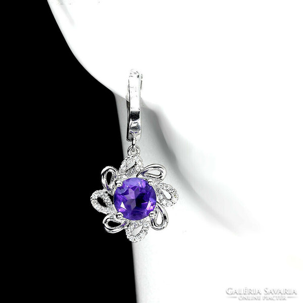 Genuine amethyst is filled with 925 silver