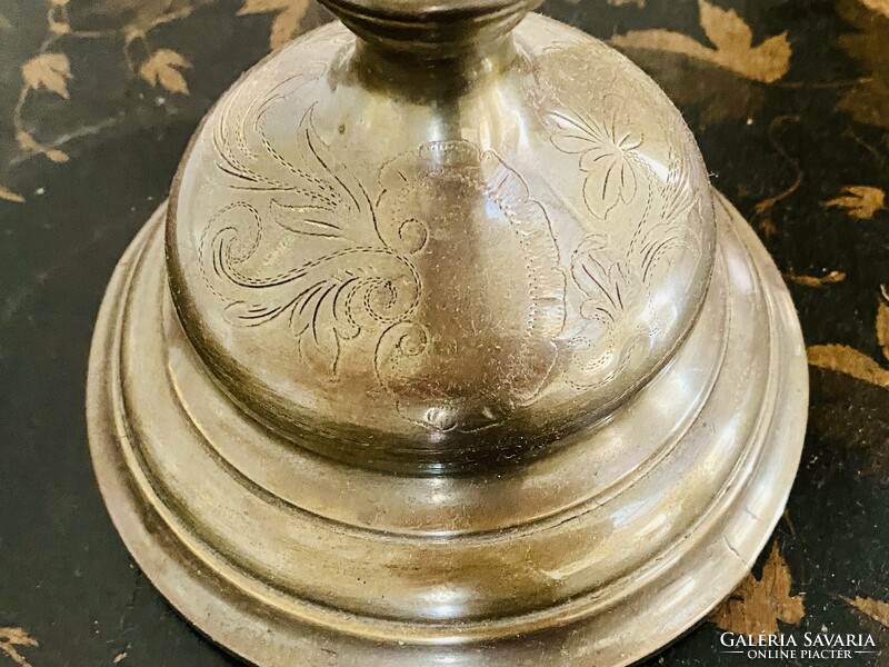 Art Nouveau copper table lamp