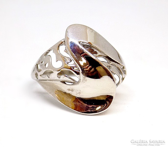 Fehér arany kő nélküli gyűrű (ZAL-Au108110)