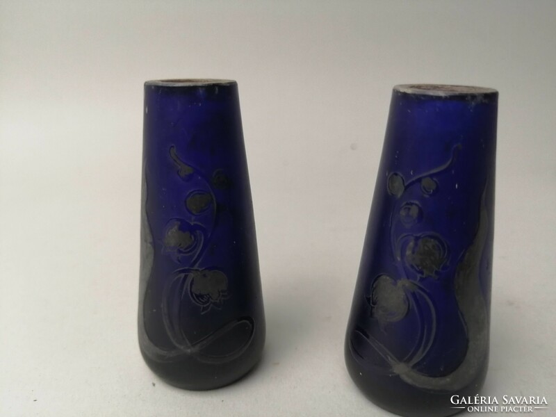Pair of Art Nouveau glass vases