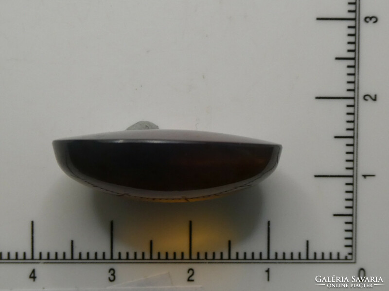 Natural Indonesian Amber Polished Blue Specimen 2.44 grams. Fluorescent UV-reactive fossil