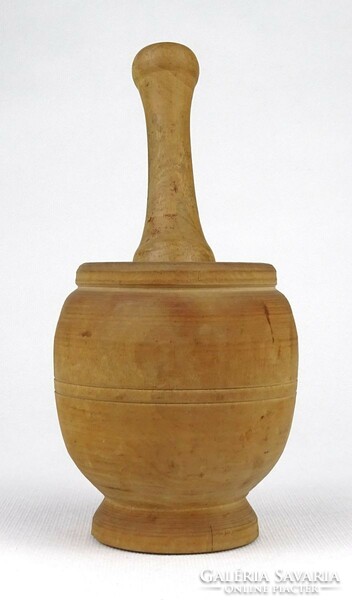 1J683 wooden mortar and pestle