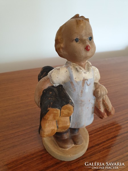 Old cop hummel vintage ceramic cobbler boy shoemaker figurine
