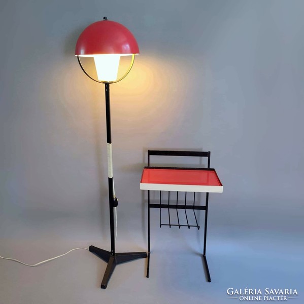 Picture floor lamp and storage table set