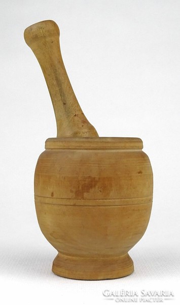 1J683 wooden mortar and pestle