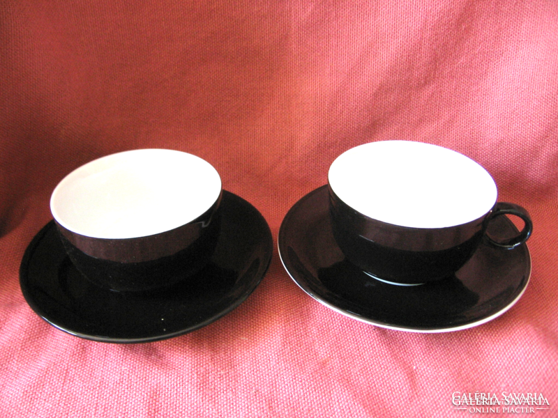 Fekete-fehér ASA Selection cappuccinos csésze pár ritkaság