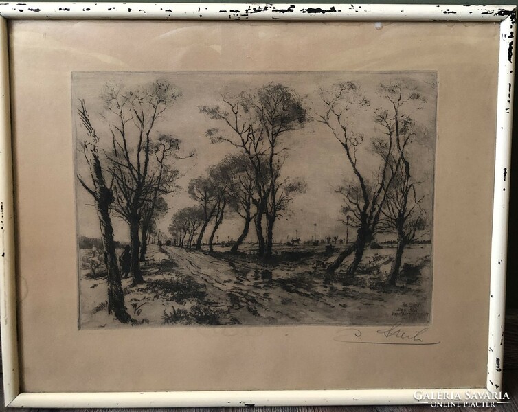 Josef steib etching