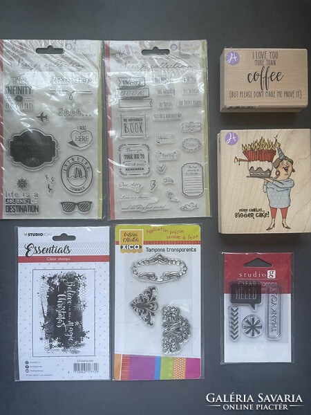 New large size rubber stamps for scrapbooking in a mixed theme