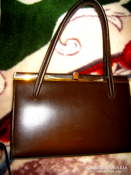 Ackery London vintage retikül  barna kis táska