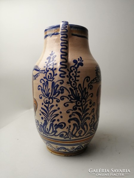 NÉPI KERÁMIA CSODASZARVAS MOTÍVUMMAL - STEIG ISTVÁN 1937