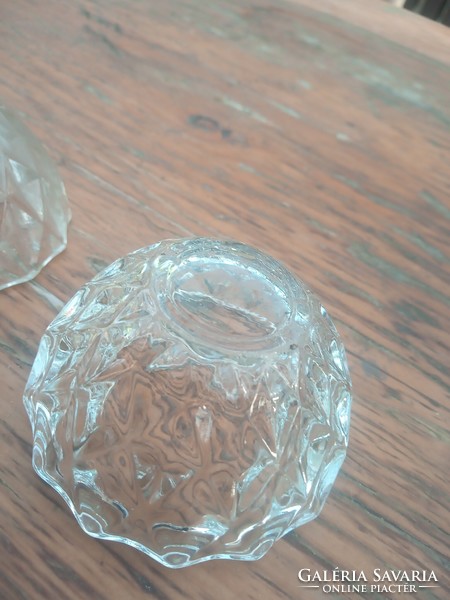 Különleges art deco mini gömb kristály bonbonier
