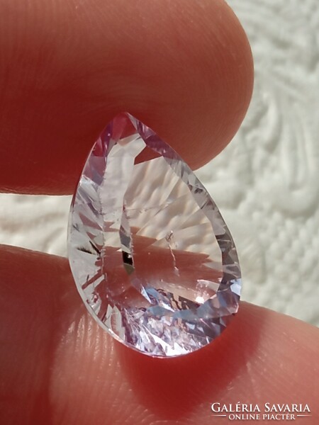 Leárazva! Halvány lila ametiszt 8.62 ct , 12×17 cm