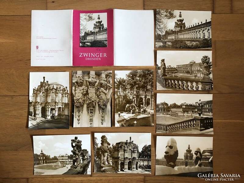 Dresden postcards, block, row 1981