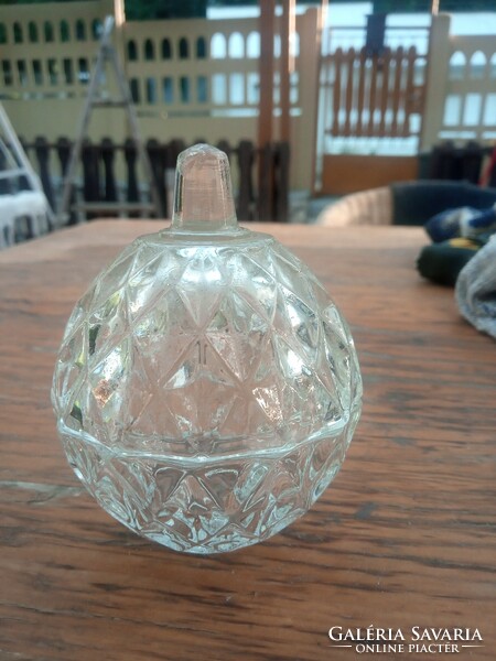 Special art deco mini sphere crystal bonbonier