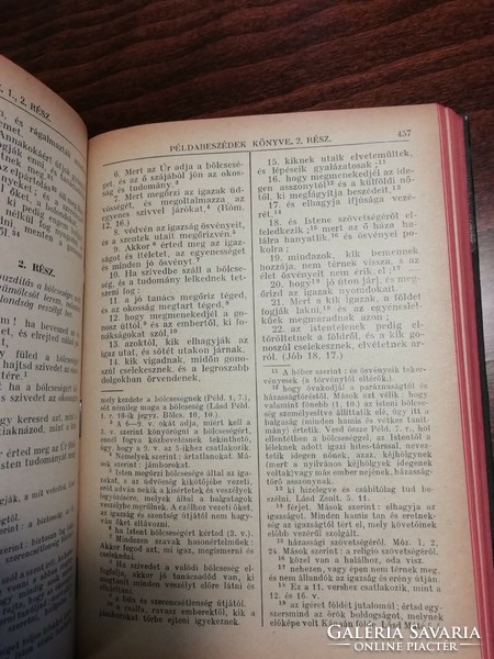 1915 Szentírás a vulgata szerint, II. kötet,  598 oldalon Korához képest jó állapot Gerincén sérülés