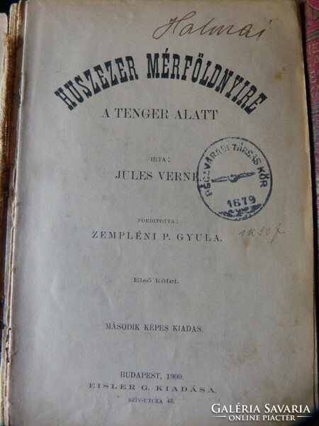 3 db Jules Verne / Verne Gyula regény.
