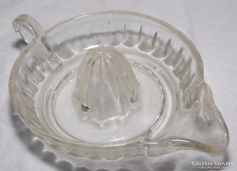 Art deco Jena glass, lemon squeezer marked