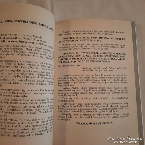 Kozma György: Úti misekönyv Zsinati Bizottság Róma 1982