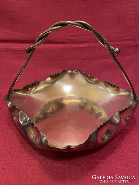 Nice silver plated art deco basket