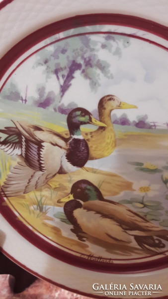 Wild duck porcelain plate (m2675)