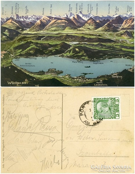 Régi képeslap - Wörthersee 1910