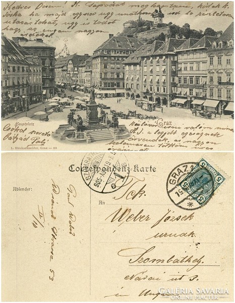 Old postcard - graz