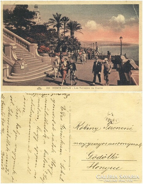 Régi képeslap - Monte Carlo