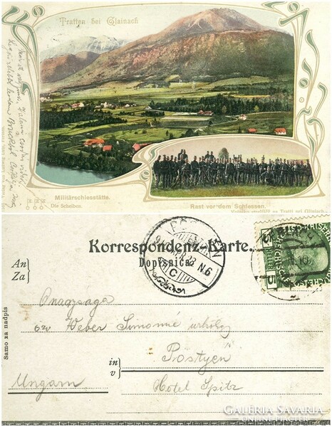 Old postcard - militarschiesstatte