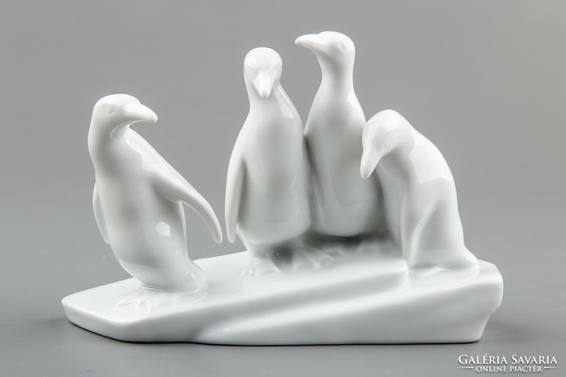 Herend penguins on ice figure #mc1223