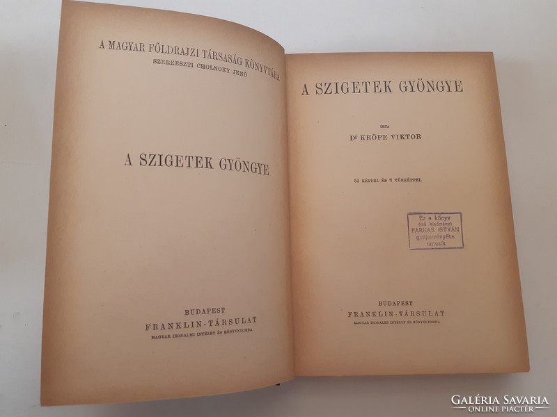 Viktor Keöpe: the pearl of the islands is the library of the Hungarian Geographical Society