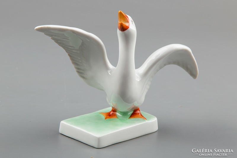 Herend goose with open wings figurine #mc1224