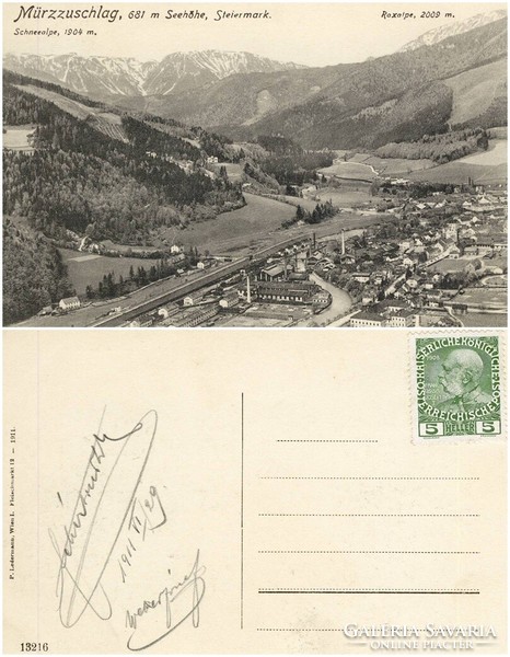 Old postcard - mürzzuschlag1911