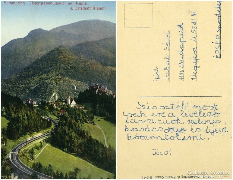 Old postcard - semmering 1910