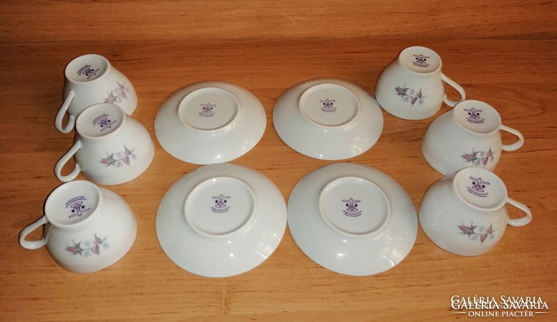 Old stadtlengsfeld porcelain coffee cup set (z-4)