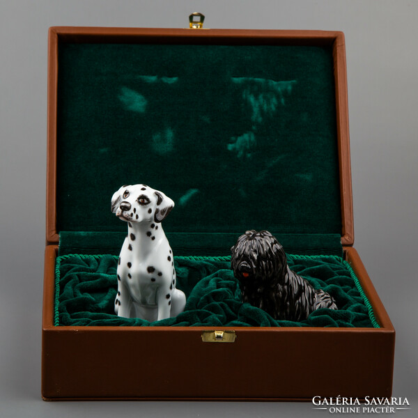 Herend dog figurines in gift box #mc1237