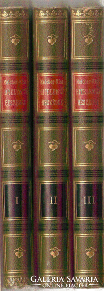 Melcher Alajos: Hitelemző Beszédek I-III.  1893