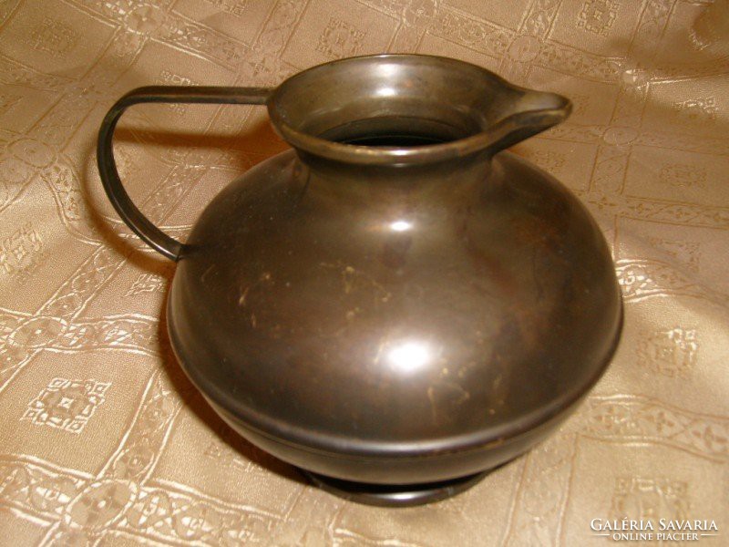 Art deco solid heavy bronze jug spout rarity