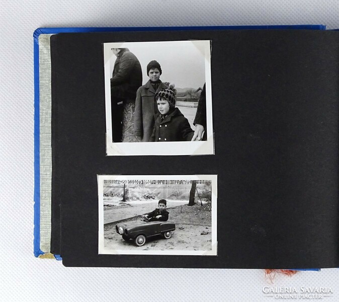 1J594 old medium-sized family photo album photo album 15 x 21.5 Cm
