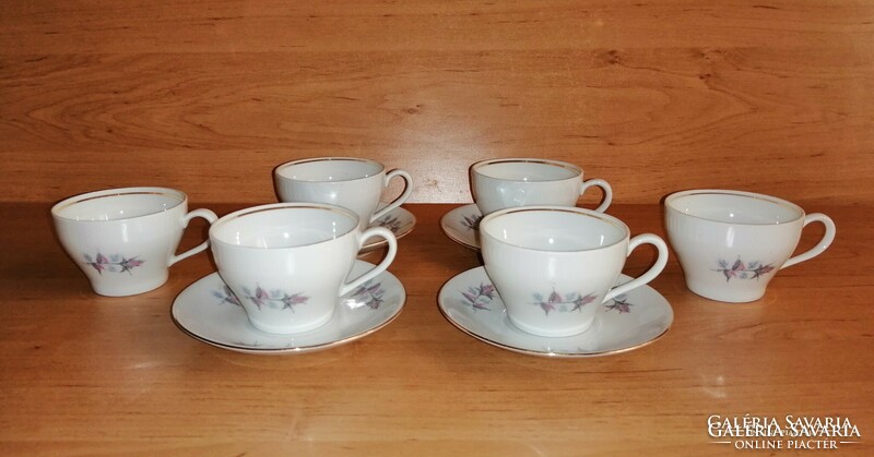 Régi Stadtlengsfeld  porcelán kávés csésze készlet (z-4)