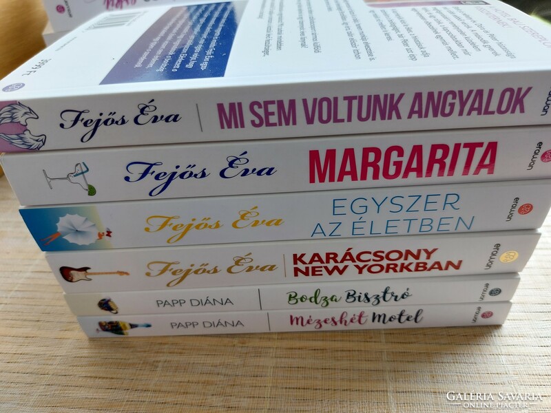 Signed! 3 books by Éva Fejős and 2 books by Diana Papp. HUF 1,500/piece.