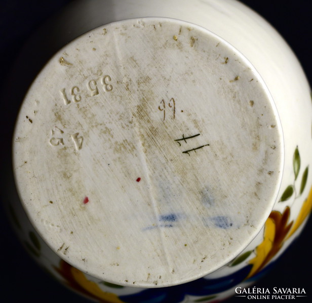 Xix. Sz family sealed zsolnay porcelain jug - jug