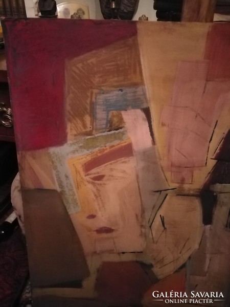 Cubist painting iii. 90 X 64 cm