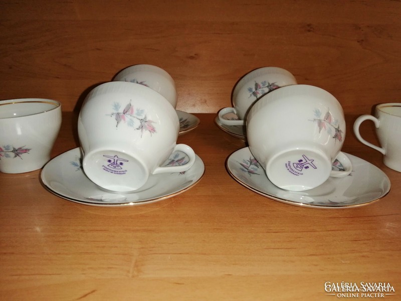 Régi Stadtlengsfeld  porcelán kávés csésze készlet (z-4)