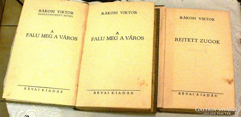 Viktor Rákosi two volumes together