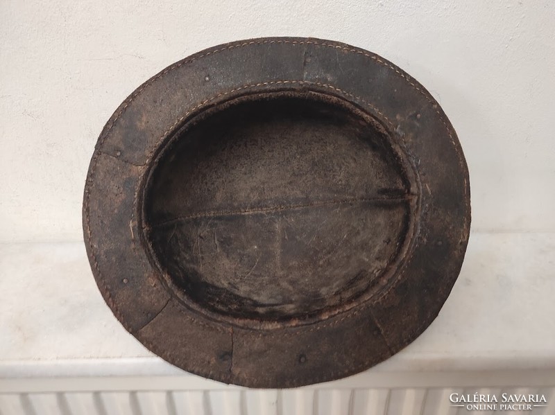 Antique miner's helmet kobak leather 631 5698