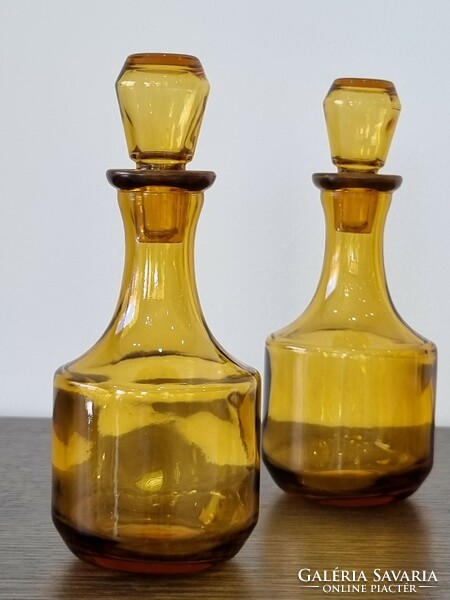 Antique liquor bottles, in a pair - 18 cm