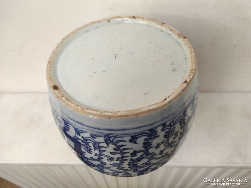 Antik kínai nagy porcelán tea gyömbér tartó váza esküvői jókívánsággal Kína Ázsia 816 5651